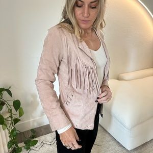 Pink fringe jacket